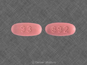 93 892 Pill Pink Oval 19mm - Pill Identifier